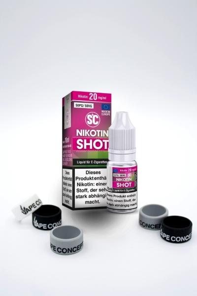 SC 20mg 50/50 Nikotin Shot (10 Stück)