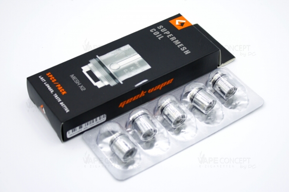 Geek Vape Cerberus Super Mesh Coils (5 Stück)