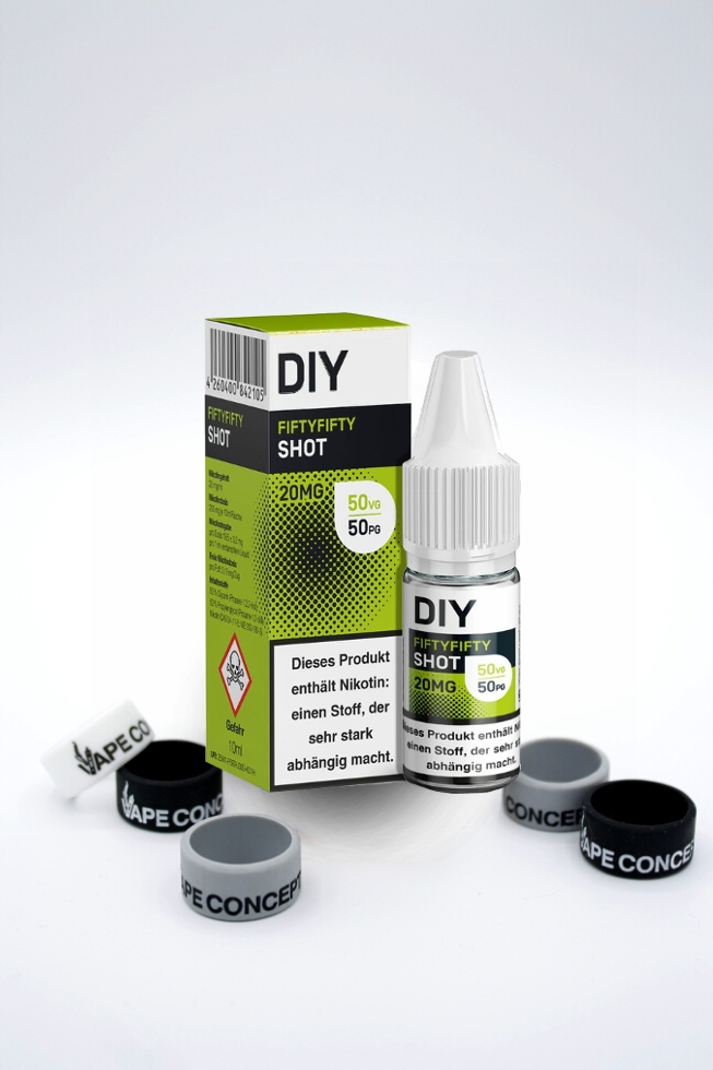 DIY 20mg 50/50 Nikotinshot (10 Stück)